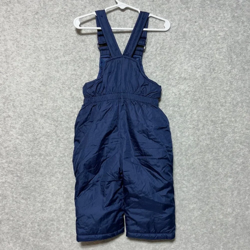 Pink Platinum Snow Bibs Infant Toddler Girls Size 12M Blue